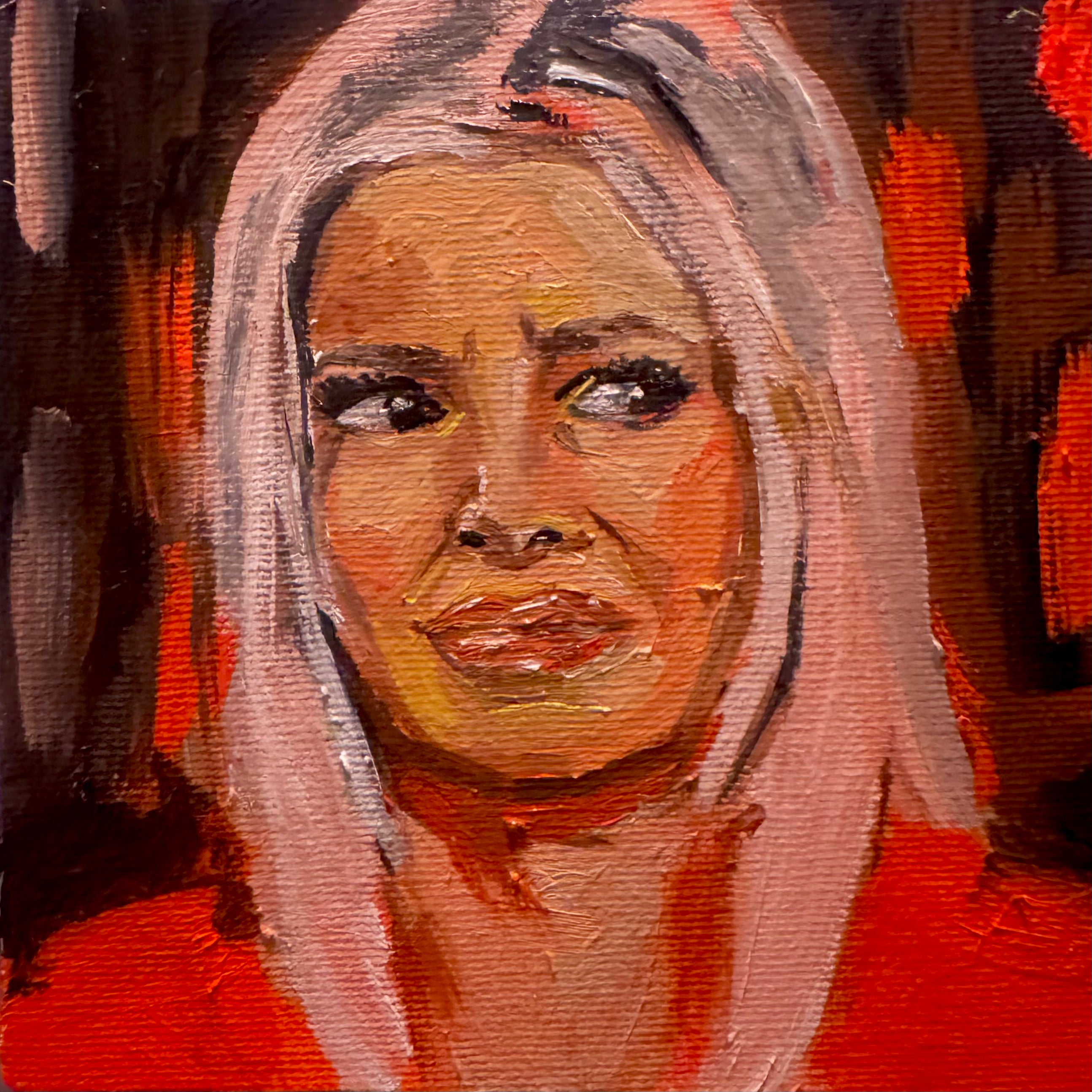 “Cheese Grater” 5x5” Oil on Canvas ORIGINAL PAINTING
